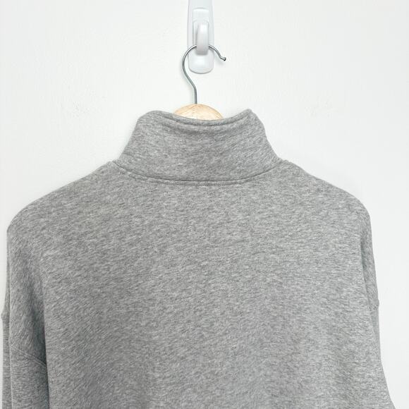 Tuckernuck Heathered Gray Carlson Quarter Zip Sweatshirt | SZ L - Picture 11 of 16